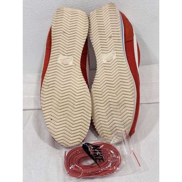 Nike Cortez Red White Nylon Suede Sneakers Women’s 10 D22795-601 Classic Retro - Picture 9 of 11